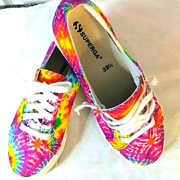 Superga Tie-Dye Platform Shoes - Multicolor - Picture 4 of 9